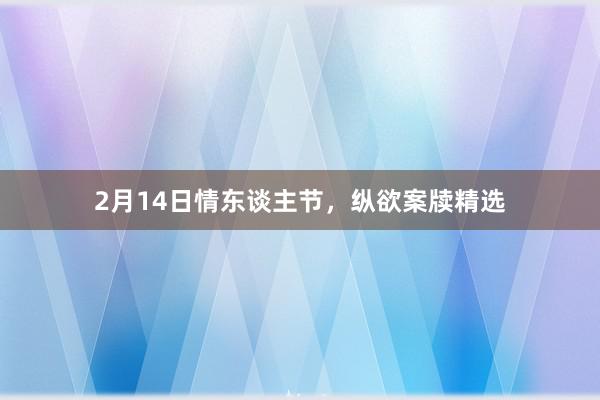 2月14日情东谈主节，纵欲案牍精选
